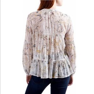 3/$18 NWOT Lucky Brand Floral Print tunic blouse